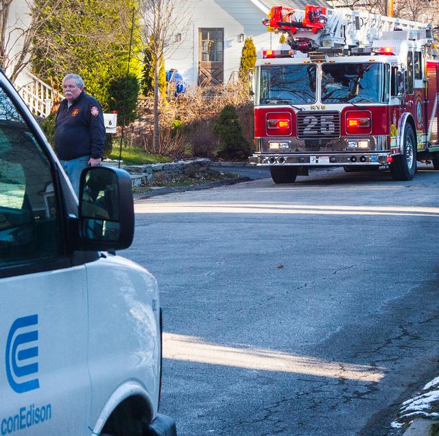 RFD assists Con Ed with a gas leak on Oakwood Ave 1/5/13.  Photo courtesy of RFD Firefighter Lester Millman.