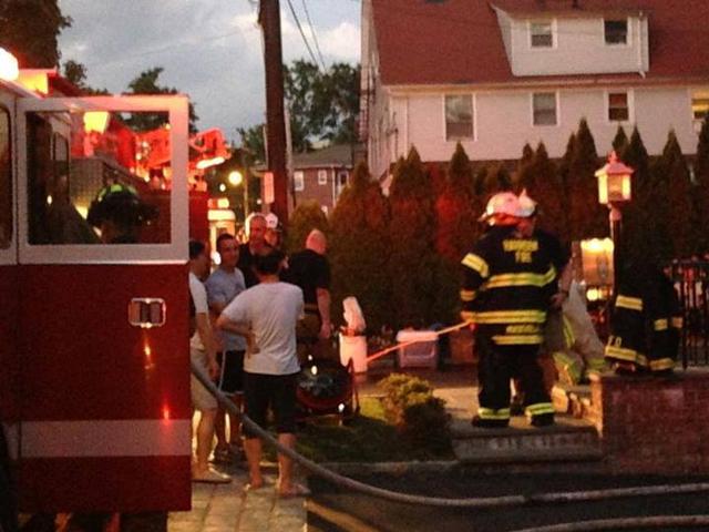 Basement fire at 15 Natoma St 7/14/13 Photo courtesy of Eli Russ 