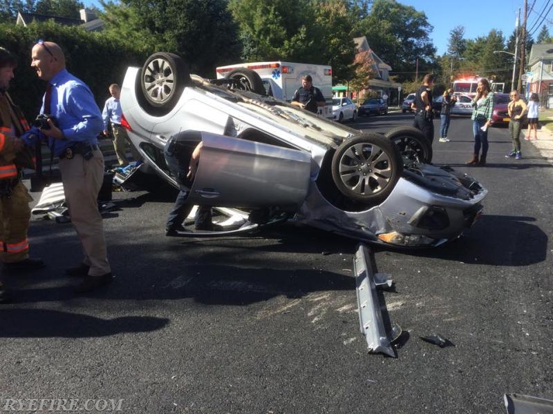Rollover on Route 120 (Purchase St).