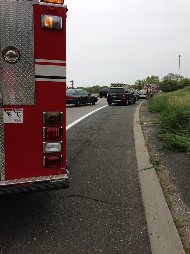 Engine 192 on the ramp from I-287 EB to I-95 SB, Photo by FF Leslie 