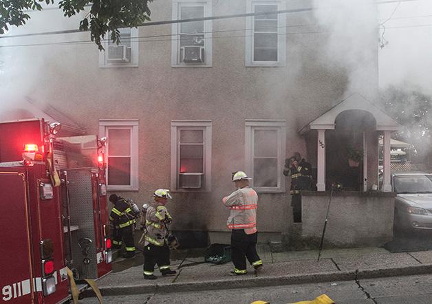 Structure Fire at 150 Maple Ave on 8/11/13 Photo by RFD FF Lester Millman 