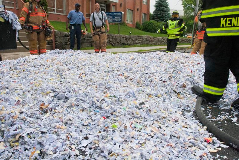 Paper Truck Fire on Purchase St 6/16/15 Photo by Lt. Lester Millman