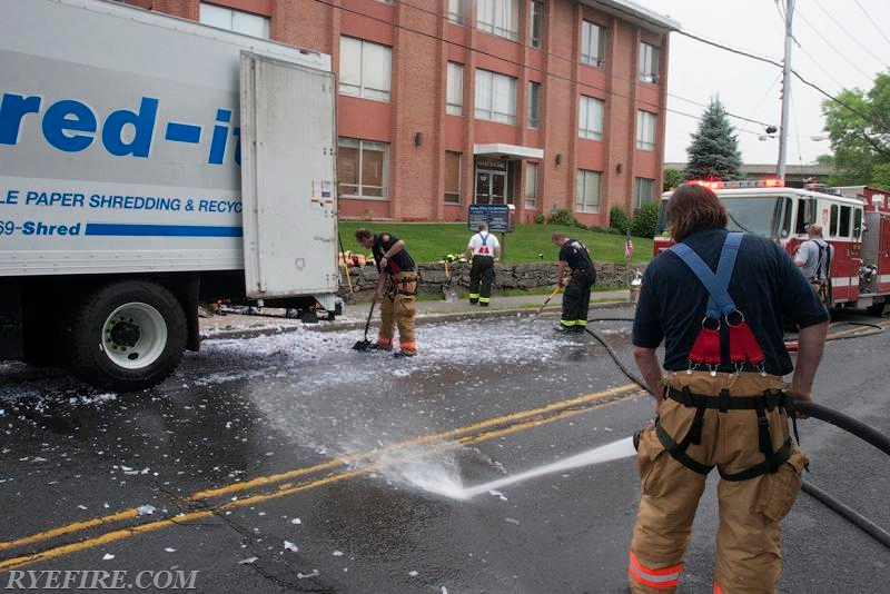 Paper Truck Fire on Purchase St 6/16/15 Photo by Lt. Lester Millman