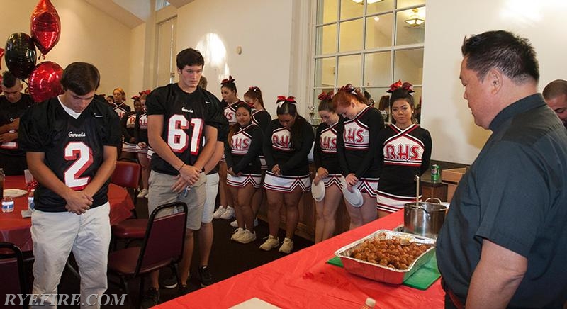 Rye Garnets Pasta Dinner 9/12/14 Photo by RFD Photographer Lester Millman 