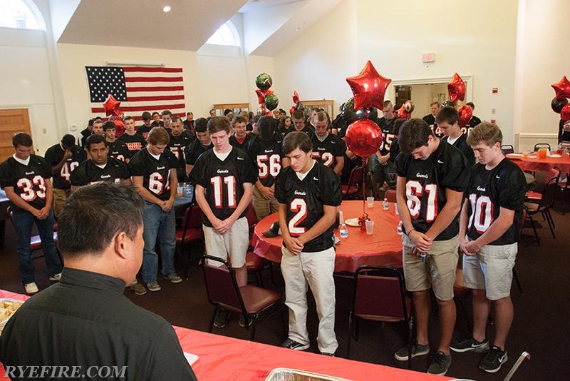 Rye Garnets Pasta Dinner 9/12/14 Photo by RFD Photographer Lester Millman 