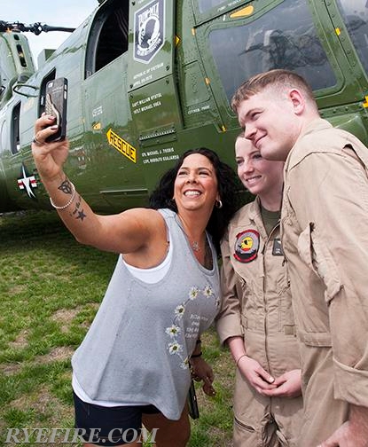 US Marine Corps Helicopter Landing at Rye Playland for Military Appreciation Day on 5/24/15