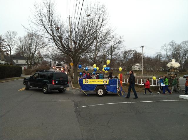 Rye FD participating in Milton School Fair Parade 3/16/13