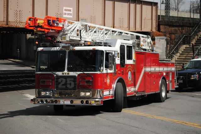 Rye Fire Apparatus in the Annual Little League Parade April 2011