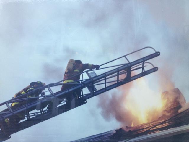 Scott Antinozzi & Mike Taylor opening the roof at Port Chester Fire 1990's