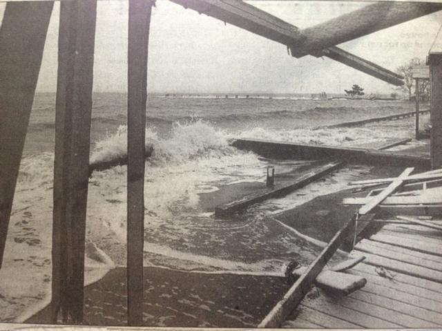 Shenorock Shore Club bath house. 1992 Nor'Easter
