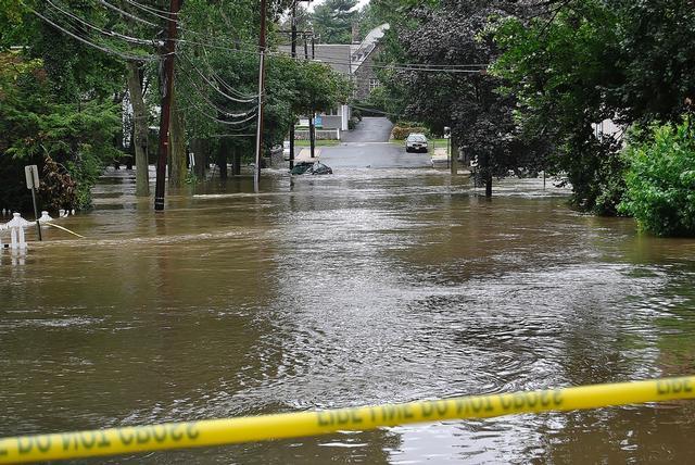 Orchard Ave after Hurricane Irene 8/28/11 - Photo Courtesy of Steve Decker 