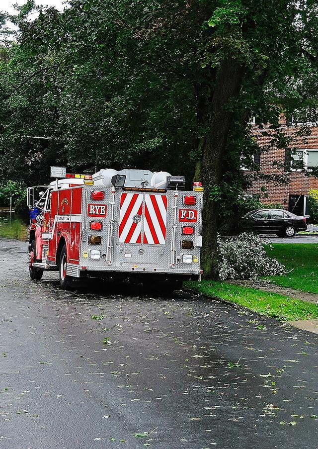 Utility 39 on Orchard Ave after Hurricane Irene 8/28/11 - Photo Courtesy of Steve Decker 
