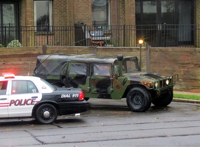 Rye PD at the Dearborn Circle - Hurricane Sandy 10/29/2012 - Photo Courtesy of Mary Coakley