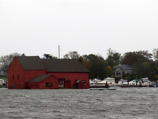 The Tide Mill on Kirby Lane - Hurricane Sandy 10/29/2012 - Photo Courtesy of Mary Coakley