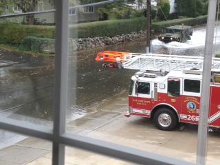 Hurricane Sandy 10/29/2012: Milton firehouse 