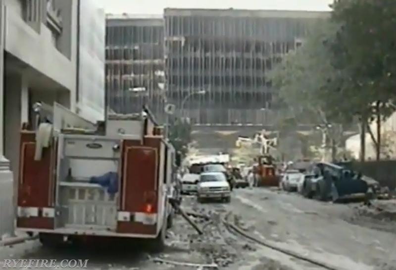 Engine 191 at Ground Zero. 