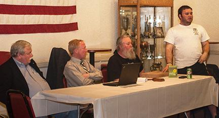 Chiefs Cotter, Taylor and Billington with Department Secretary Billington at the Rye FD Annual Meeting 4/4/13 Photo courtesy of RFD Firefighter Lester Millman