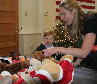 Santa stopped by RFD HQ to the delight of many kids at RFD's Children's Christmas Party 12/15/13 Photo by RFD FF Lester Millman 