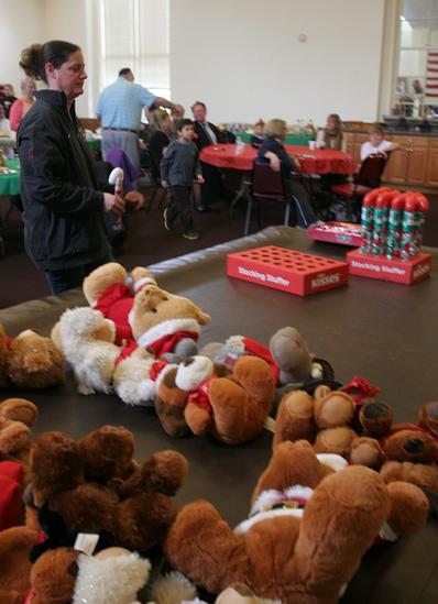 Santa stopped by RFD HQ to the delight of many kids at RFD's Children's Christmas Party 12/15/13 Photo by RFD FF Lester Millman 