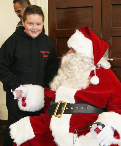 Santa stopped by RFD HQ to the delight of many kids at RFD's Children's Christmas Party 12/15/13 Photo by RFD FF Lester Millman 