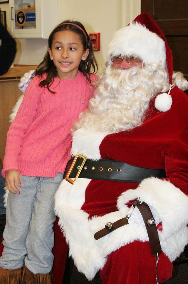 Santa stopped by RFD HQ to the delight of many kids at RFD's Children's Christmas Party 12/15/13 Photo by RFD FF Lester Millman 