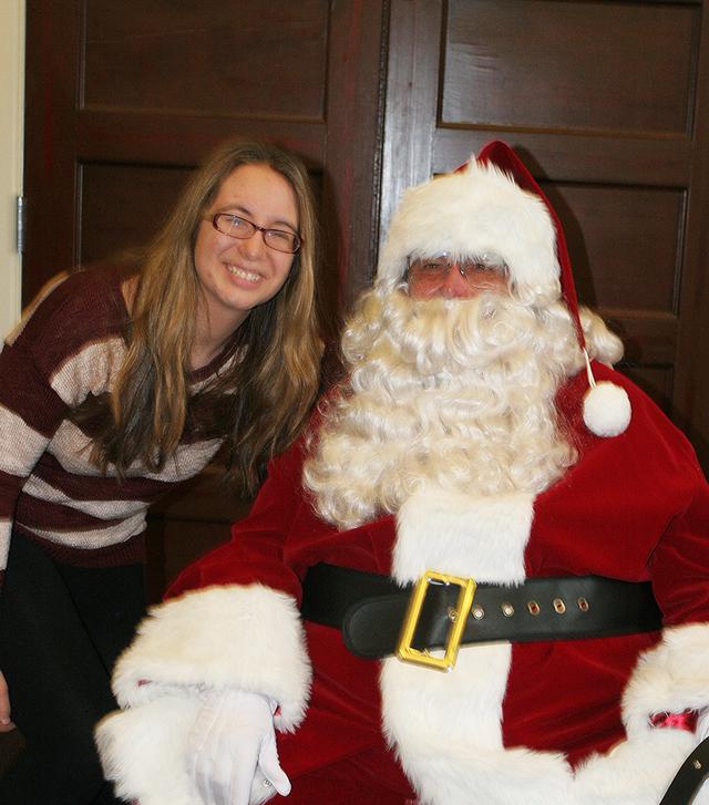 Santa stopped by RFD HQ to the delight of many kids at RFD's Children's Christmas Party 12/15/13 Photo by RFD FF Lester Millman 