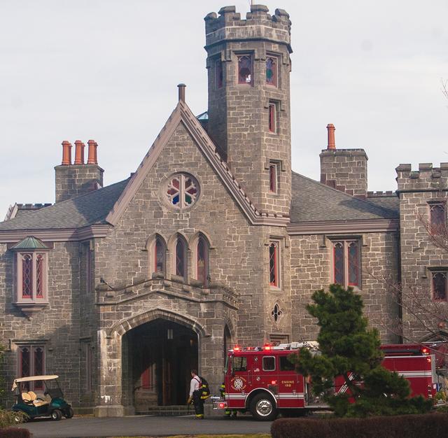 Engine 192 investigating a fire alarm at The Rye Golf Club, Photo Courtesy of RFD FF Lester Millman