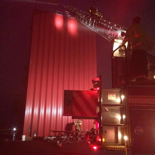 Rye Firefighters training with Harrison FD, Village of Mamaroneck FD (E38), West Harrison FD and Purchase FD at the West Harrison Fire Training Center 5/22/14
