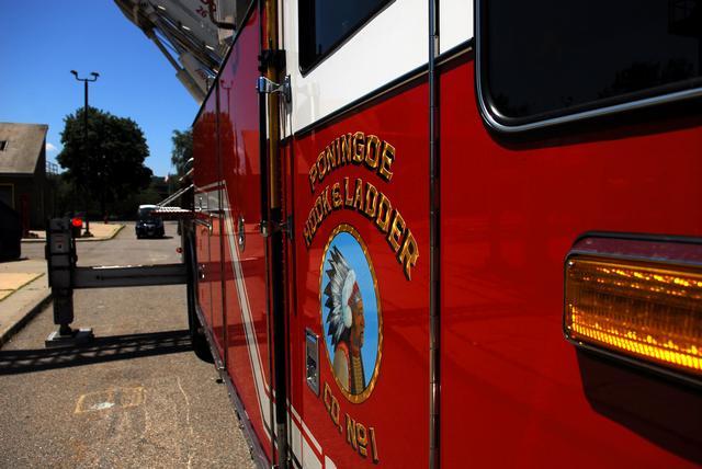 Ladder 26 at The Westchester County Fire Training Center in Valhalla 7/29/2011