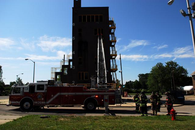 Ladder 26 at The Westchester County Fire Training Center in Valhalla 7/29/2011