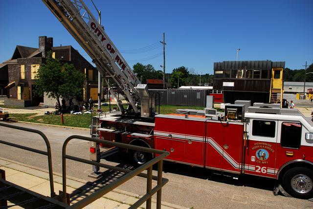 Ladder 26 at The Westchester County Fire Training Center in Valhalla 7/29/2011