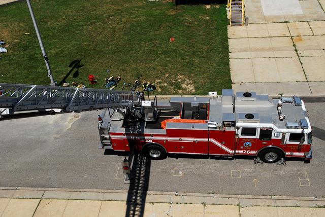 Ladder 26 at The Westchester County Fire Training Center in Valhalla 7/29/2011