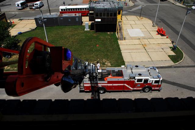 Ladder 26 at The Westchester County Fire Training Center in Valhalla 7/29/2011