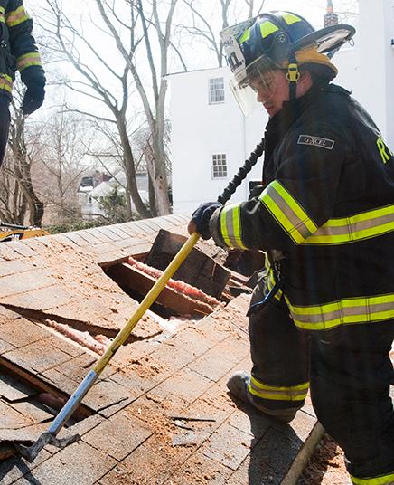 RFD Members came together on the morning of Saturday March 1st to train on the now-abandon Rye Hospital Center on Boston Post Road. Photo by RFD FF Lester Millman 3/1/14