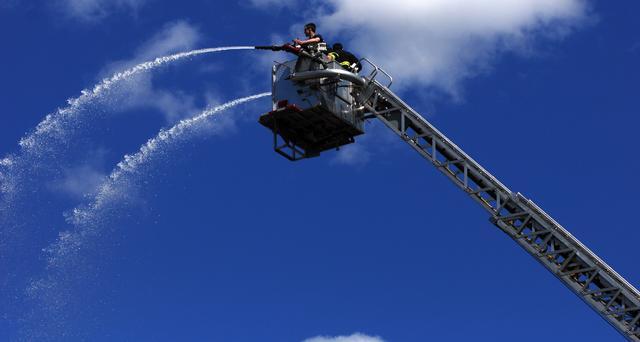 PCFD and RFD Drill at the Former United Hospital Site in Port Chester 4/30/13 Photos by Chief Taylor 