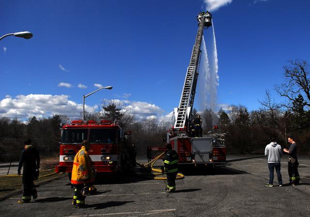 PCFD and RFD Drill at the Former United Hospital Site in Port Chester 4/30/13 Photos by Chief Taylor 