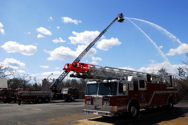 PCFD and RFD Drill at the Former United Hospital Site in Port Chester 4/30/13 Photos by Chief Taylor 