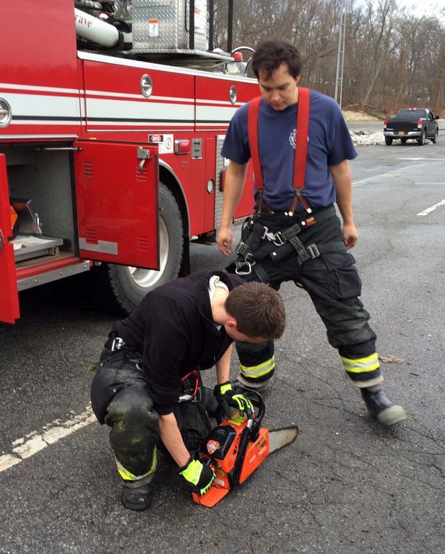 Rye FD firefighters took advantage of the unseasonably warm temps and did some various types of training 12/22/13