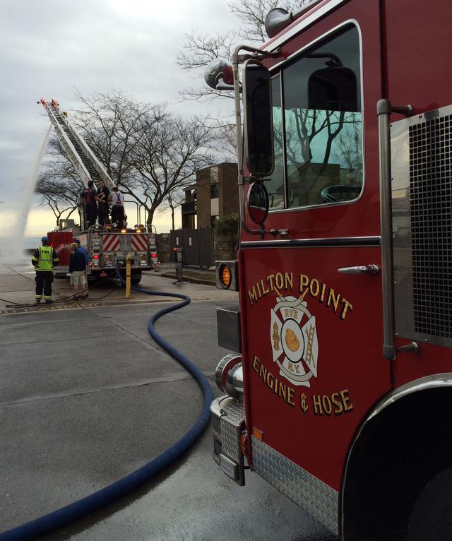 Rye FD firefighters took advantage of the unseasonably warm temps and did some various types of training 12/22/13