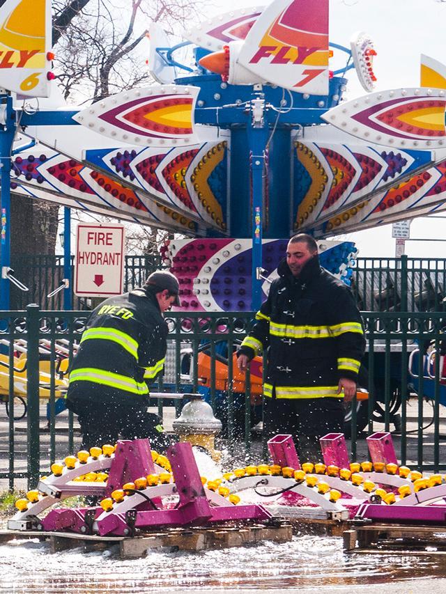 Sound Shore fire departments participated in the annual Rye Playland drill hosted by RFD 4/7/13 Photo Courtesy of RFD FF Lester Millman