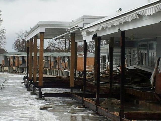 Shenorock Shore Club the next day. Courtesy Rye PD Marine Unit